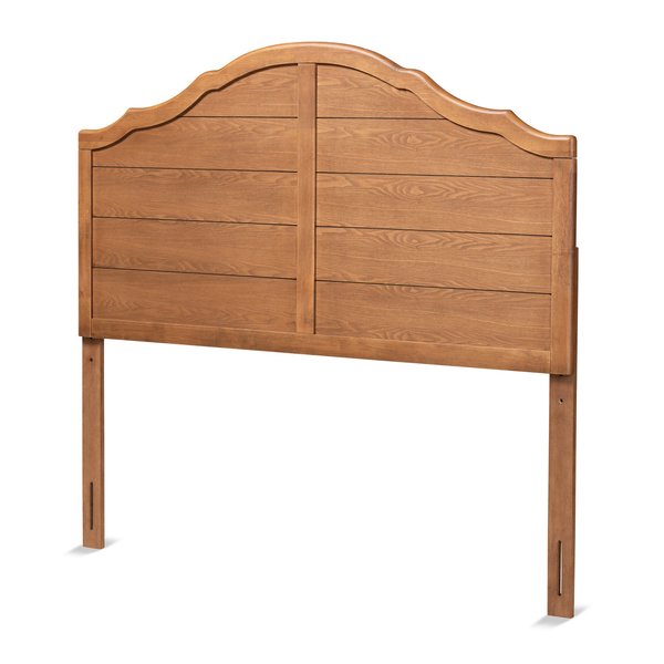 Baxton Studio Clive Vintage Traditional Farmhouse Ash Walnut Finished Wood Queen Size Headboard 181-11133-Zoro